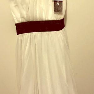 Beautiful smooth dress , silky black and ivory!